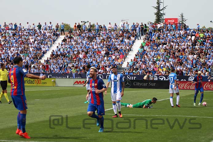 Luis Suárez, Messi y Neymar; la delantera del FCB en Butarque