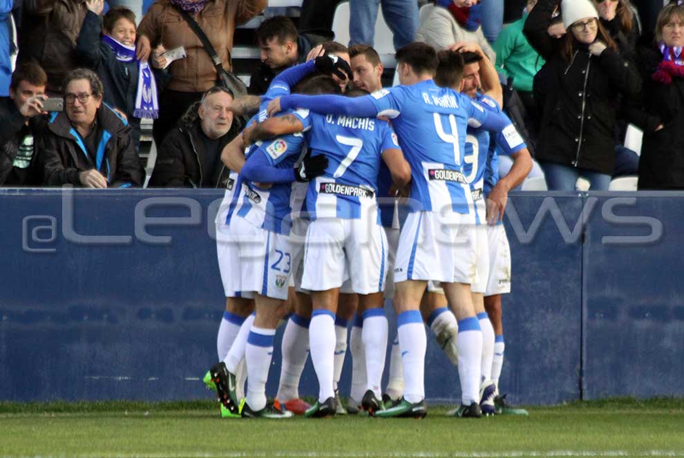 Leganés celebrando un gol