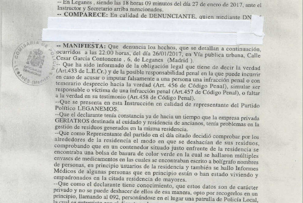 DENUNCIA Leganemos