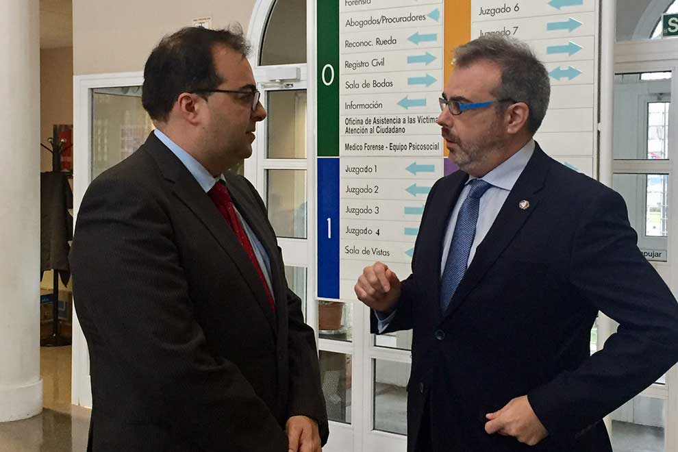 Alcalde y decano del Juzgado de Leganés