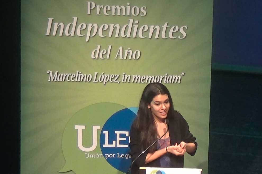 Claudia Traisac, premiada por ULEG