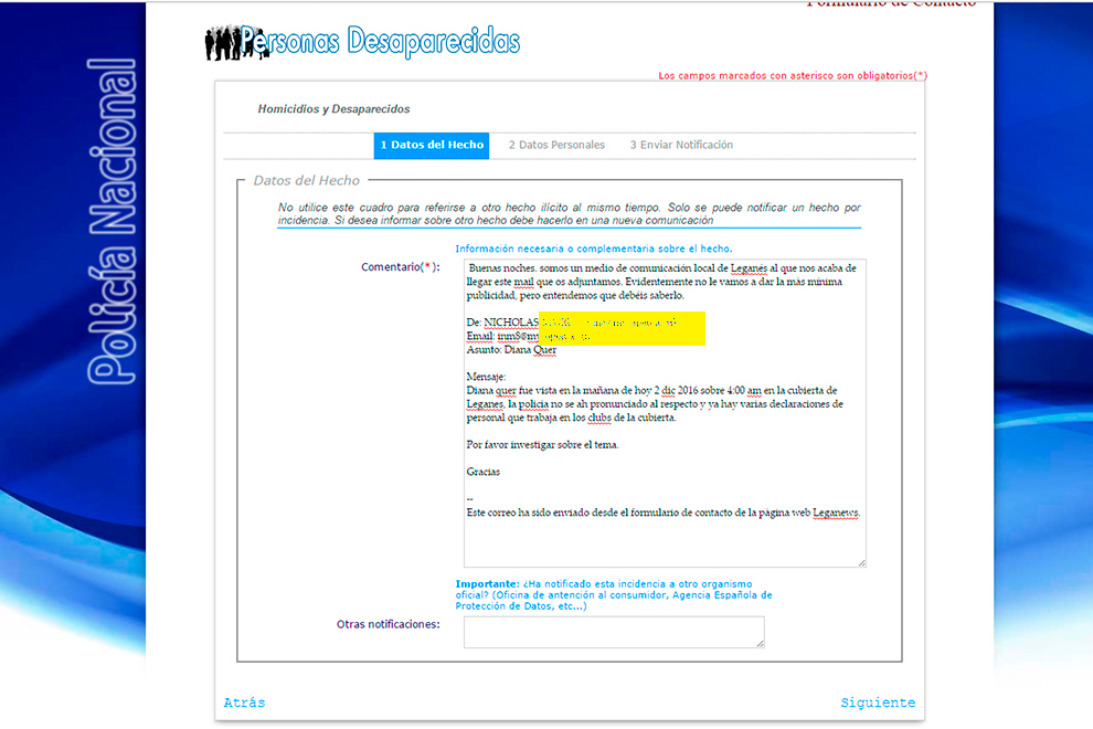 POLICIA-MAIL-DIANA