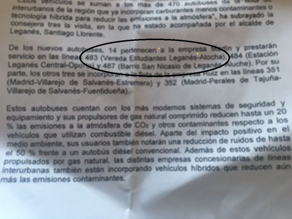 autobuses tocada